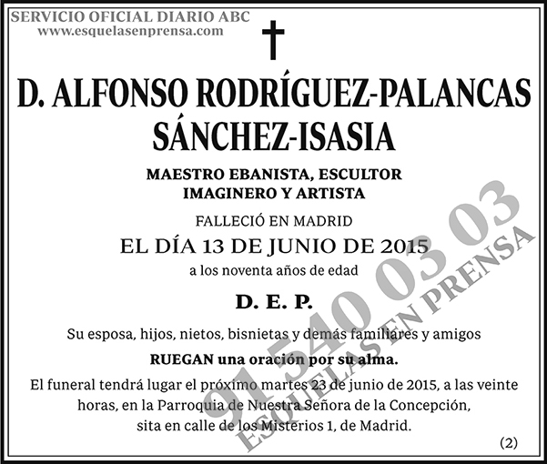 Alfonso Rodríguez-Palancas Sánchez-Isasia